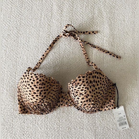 Shade&Shore Leopard bikini top - Picture 1 of 4